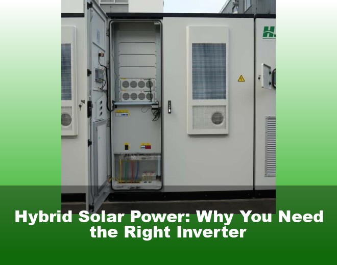 Hybrid Solar Power: Why You Need the Right Inverter